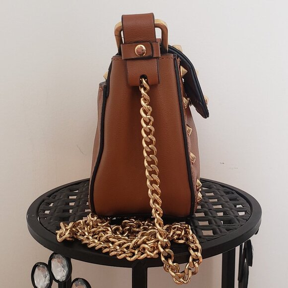 BRIAN ATWOOD SMALL SHOULDER CROSSBODY LIGHT BROWN LEATHER BAG - Picture 5 of 13